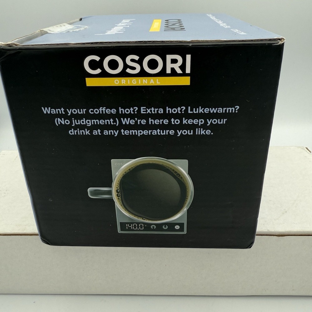 New COSORI Coffee Mug Warmer & Set for Desk, Cup Heater, Office Silver/Black - Picture 4 of 5